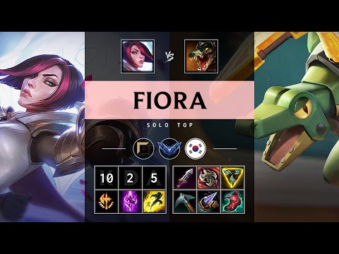 Fiora Top vs Renekton: Legendary - KR Diamond Patch 14.24