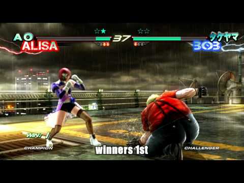 GODSGARDEN#3 Tekken6 - W1-4 Takeyama (Bob) vs AO (Alisa)