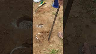 core cutter test for in-situ soil density determination #civilengineering #geotechnicalengineering