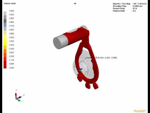 HPDC Simulation in procast #hpdc #procast # casting #simulation