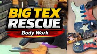 Fixing Guitar Finish Cracks and Flaking | Rescuing Big Tex (Part 1)