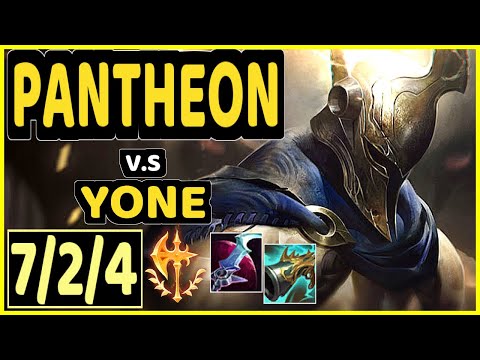 ADRIANRIVEN (PANTHEON) vs YONE - 7/2/4 KDA TOP GAMEPLAY - NA Ranked DIAMOND