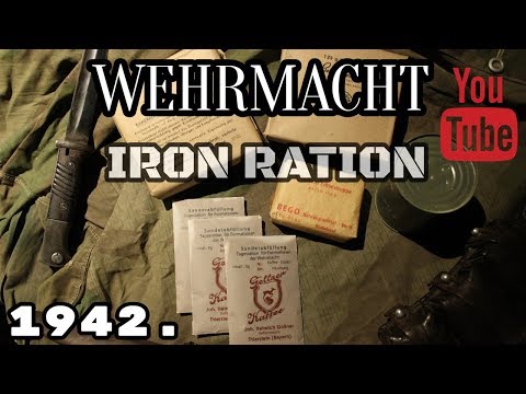 Wehrmacht rations: Eiserne Portion 1942. / German Iron Ration / ENG SUBS