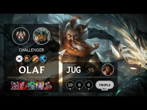 Olaf Jungle vs Jarvan IV - KR Challenger Patch 11.22