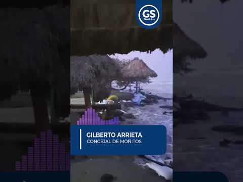Mar de leva golpea las playas de Moñitos y causa graves afectaciones