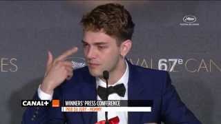 Cannes 2014  MOMMY  Press Conference Jury Prize