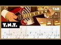 AC DC T N T Guitar Tab Lesson Cover Tutorial