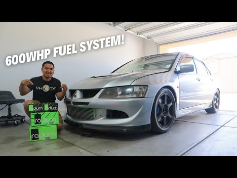 Upgraded Fuel System For My 600whp Evo 8 | Radium Dual Hanger And Plumbing Kit!