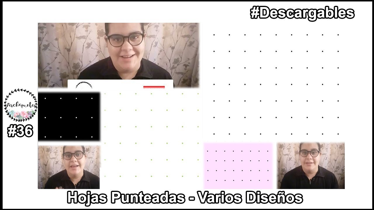 HOJAS PUNTEADAS para IMPRIMIR - 15 DISEÑOS - #Descargables