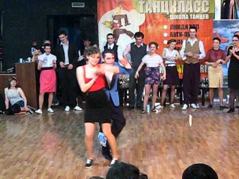 41 Lindy Hop Main Class Finals - Slow - Eugenia Tsvetkova & Alexey Filippenkov at Russian Open 2011