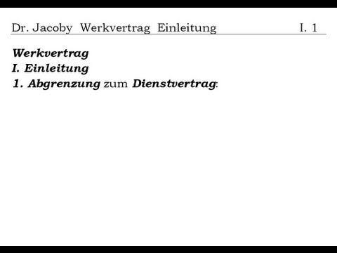 Werkvertragsrecht