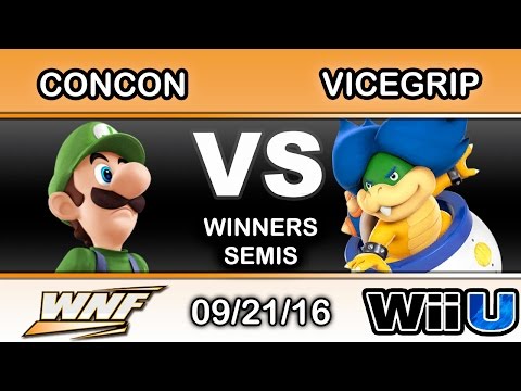 WNF 3.8 - SS | ConCon (Luigi) Vs. A2 | Vicegrip (Ludwig) Winners Side - Smash Wii U