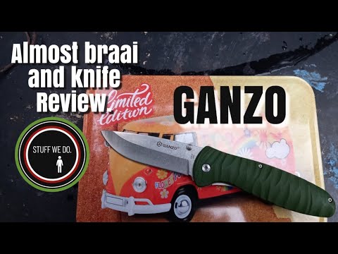 KNIFE GANZO G6252 (ORANGE, BLACK, GREEN) review although it started out as a Braai/BBQ video.