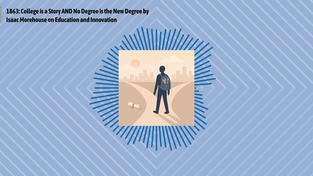 1863: College is a Story AND No Degree is the New Degree by Isaac Morehouse on Education and...