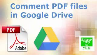 ✅Add comments to your PDF files in Google Drive