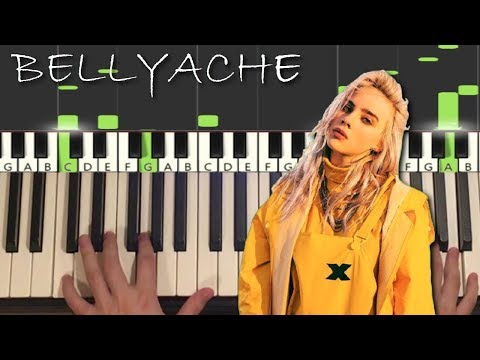 Billie Eilish - Bellyache (Piano Tutorial Lesson)