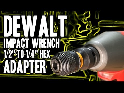 DEWALT DW2298 Impact Wrench Adapter (1/2" to 1/4" Hex)