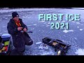 Video Thumbnail for FIRST ICE Walleye Fishing 2021 Mission Lake Saskatchewan (Deadstick Minnow Action!)