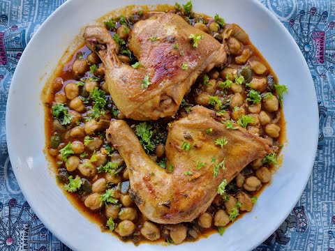 Chtitha Djedj Recipe (Algerian Chicken with Chickpeas)