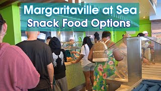 Margaritaville at Sea Snack Foods | Cheeseburgers in Paradise, Late Night Buffet & More