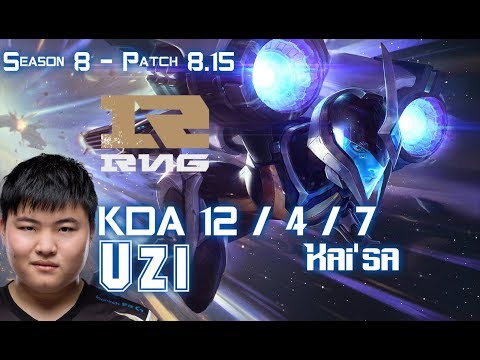 RNG Uzi KAI'SA vs XAYAH ADC - Patch 8.15 KR Ranked