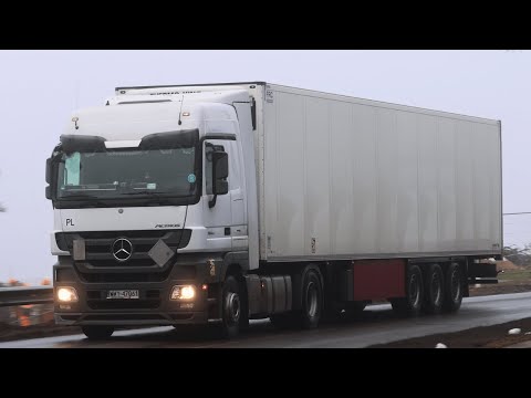 [ 4K ] Foggy Winter Truck Spotting | Lithuania Vol. 4