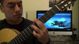 Marques Houston - Sunset guitar lesson Tutorial (Esteban Dias)