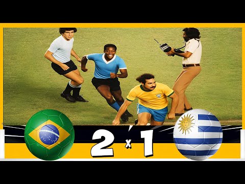 Brazil 2-1 Uruguay (1976) 💥🏆 A truncated game, fights, and a war-like atmosphere in the 1976 Atla...
