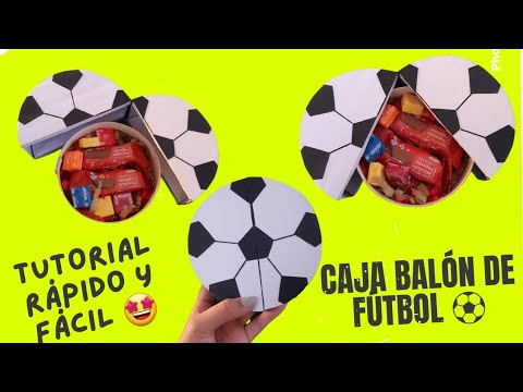 Como hacer una caja en forma de balón de fútbol ⚽️🤩
