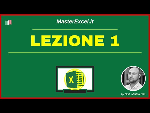 MasterExcel.it | Corso Excel: Lezione 1 - Impara ad usare Excel con i Corsi di MasterExcel.it