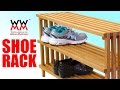 Contemporary Shoe Rack Easy To Build Woodworking Project