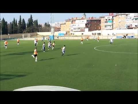 Jugada de Javichy contra el Vallecas CF "B"