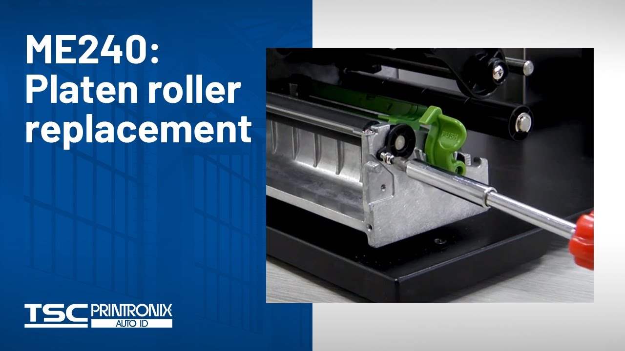 החלפת גלגלת ההזנה (Platen Roller) במדפסת TSC ME240 / ME340