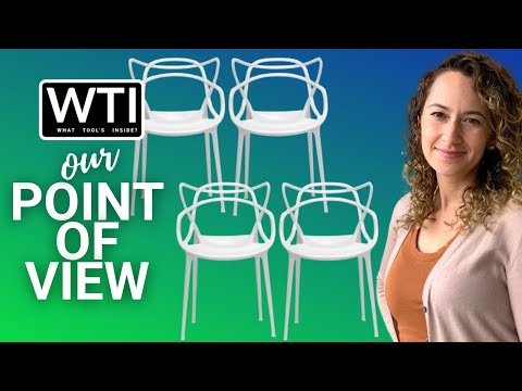2xhome Set of 4 White Stackable Chairs - WTI product video review