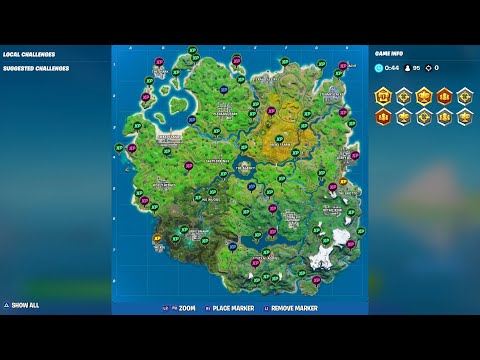 All 65 XP Coins Location Guide - Fortnite Season 2 (All Green, Blue, Purple & Gold XP Coins)