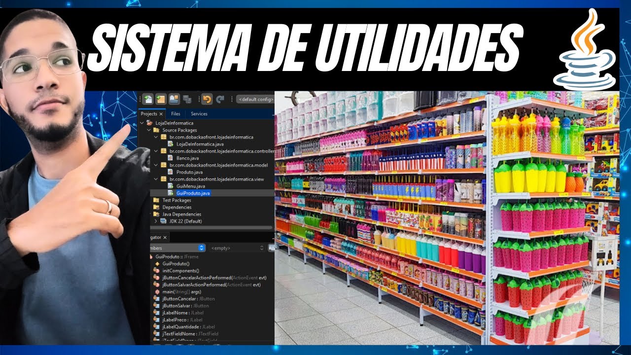 POO JAVA. Sistema de Utilidades Java. Cadastramento e Vendas. Loja de Utilidades Java. Curso de Java