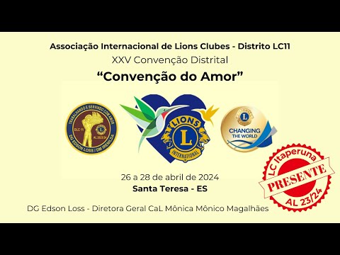 XXV CONVENÇÃO DISTRITAL -  SANTA TERESA-ES, 26 a 28/04/2024
