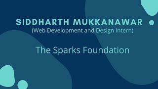 Basic Banking System | Task 1|Web Development and Design Internship } The Sparks Foundation