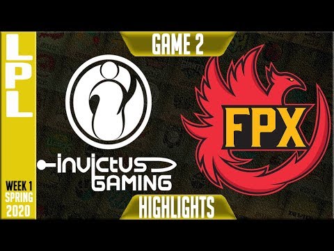 IG vs FPX Highlights Game 2 | LPL Spring 2020 W1D1 | Invictus Gaming vs FunPlus Phoenix G2