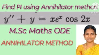 Annihilator method/Exercise problem/chapter 2/section 11/Unit 2/1.f/find PI of y