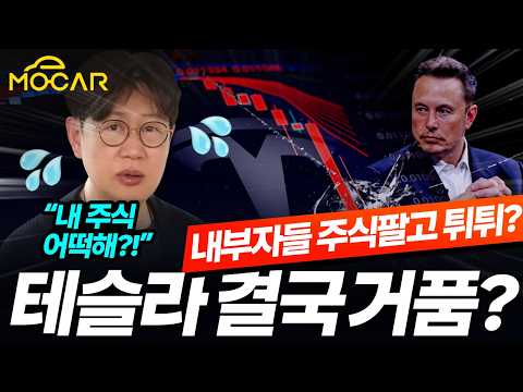 테슬라 내부자들 주식 팔고 도망? 언론들 왜 이러나