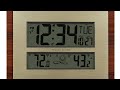 Battery Setup La Crosse Technology Digital Atomic Wall Clock W Sensor Model W86111 Walmart