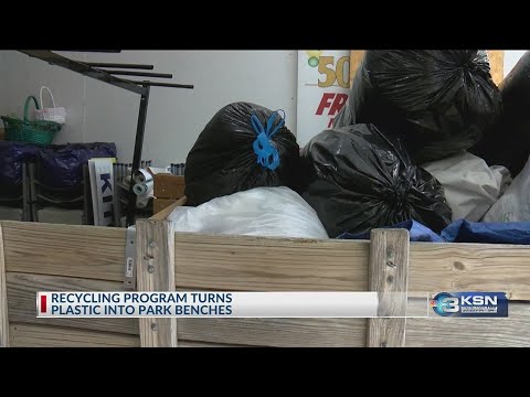Local recycling program turns plastic into park benches