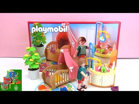 لعبة بلاي موبيل غرفة الطفل الرضيع | تركيب كل أغراض الغرفة