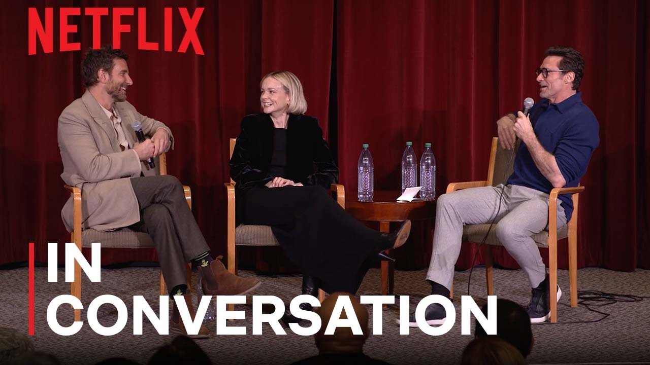 Bradley Cooper, Carey Mulligan discuss Maestro with Hugh Jackman video thumbnail