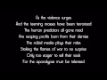 Disturbed-The Vengeful One [Lyrics]