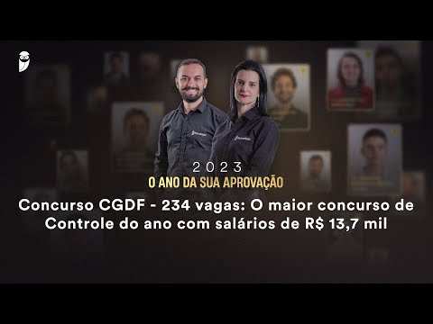 Concurso CGDF - 234 vagas: O maior concurso de Controle do ano com salários de R$ 13,7 mil