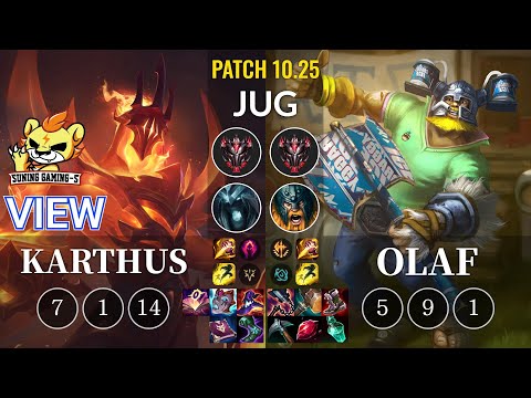 SG-S View Karthus vs Olaf Jungle - KR Patch 10.25