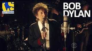 [HD] Bob Dylan - &quot;The Night We Called It a Day&quot; 05/19/15 David Letterman