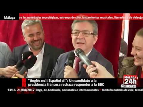 "¡Inglés no! ¡Español sí!": Un candidato a la presidencia francesa rechaza responder a la BBC